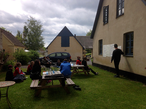 Lund group having an outdoor meeting