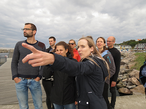 People looking at the sea