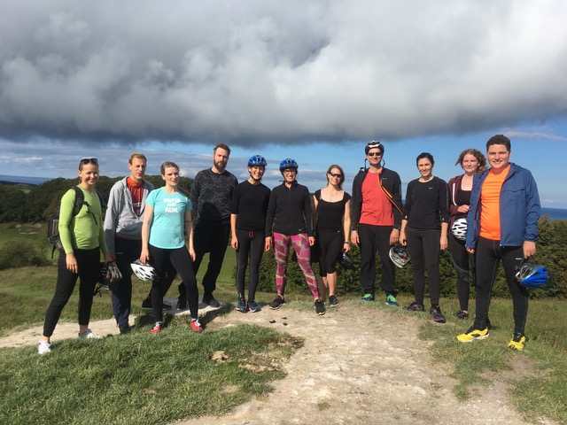 Lund group photo in nature